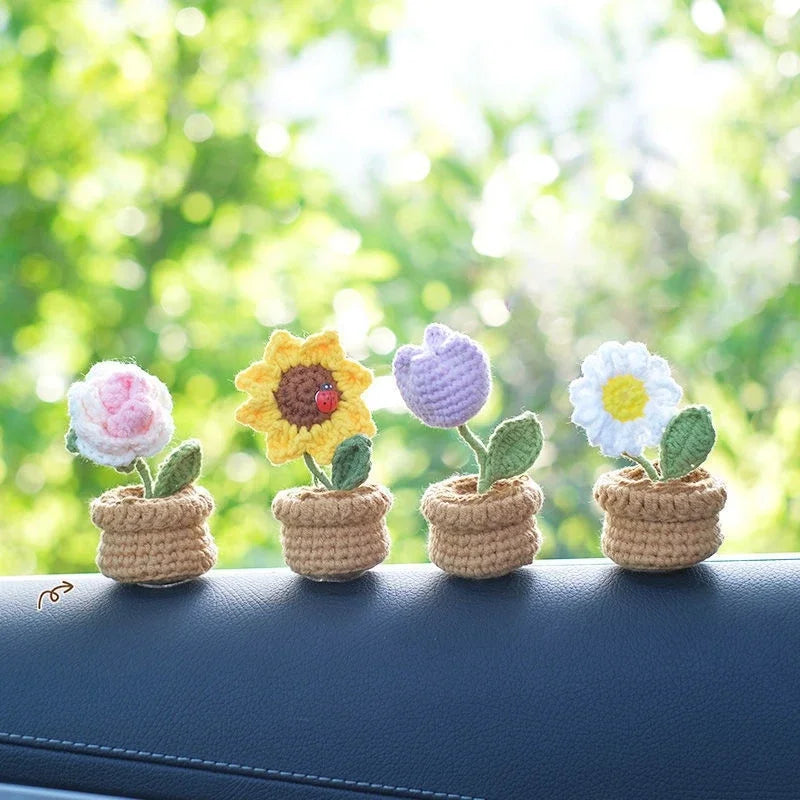 Hand-Knitted Crochet Flowers - 34 Styles