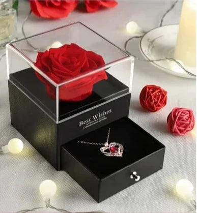 Eternal Rose with Necklace